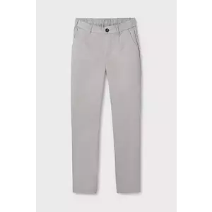 Mayoral pantaloni de bumbac pentru copii slim culoarea bej, neted, 6523 imagine