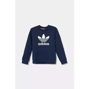 adidas Originals bluza copii culoarea albastru marin, cu imprimeu, JD1656 imagine