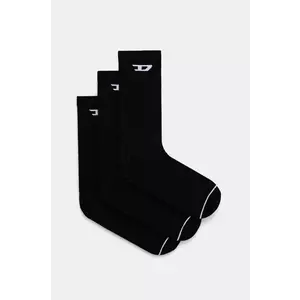 Diesel sosete SKM-D-CREW-LIGHT-SOCKS 3-pack barbati, culoarea negru, A15405.0LKBI imagine