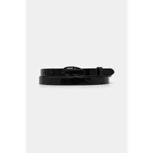 Diesel curea de piele PLAY-D B-PLAY 15 belt femei, culoarea negru, X10323.PR271 imagine