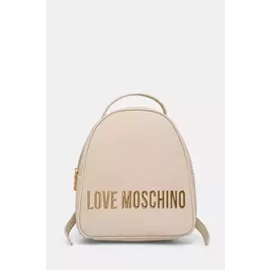 Love Moschino rucsac femei, culoarea bej, mic, cu imprimeu, JC4197PP1 imagine