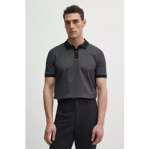 BOSS polo de bumbac barbati, culoarea negru, modelator, 50532246 imagine