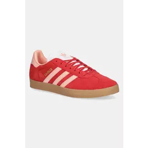 adidas Originals sneakers Gazelle femei, culoarea rosu, JH7217 imagine