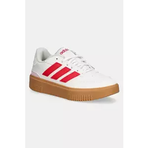 adidas sneakers Courtblock Bold femei, culoarea bej, JI2209 imagine