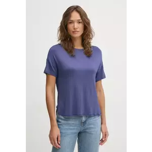 United Colors of Benetton tricou femei, culoarea albastru marin, 3Z12D101X imagine