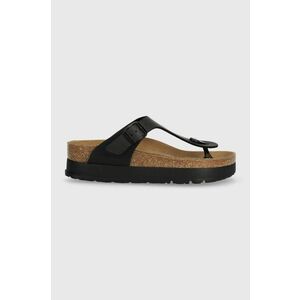 Birkenstock șlapi Gizeh Platform Flex femei, culoarea negru, cu platforma, 1027367 imagine