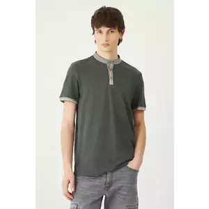 Medicine tricou polo barbati, culoarea verde, neted imagine