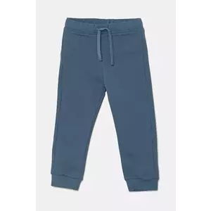 United Colors of Benetton pantaloni de trening din bumbac pentru copii neted, 3J68GF027 imagine