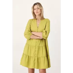 Medicine rochie culoarea verde, mini, oversize imagine