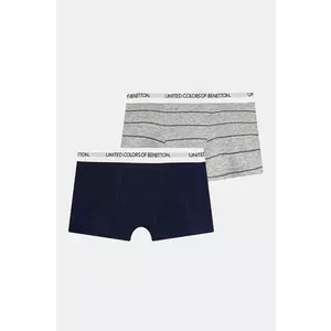 United Colors of Benetton boxeri copii 2-pack culoarea albastru marin, 3PRJ0X01D imagine