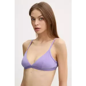 United Colors of Benetton sutien culoarea violet, neted, 3ZQM1R012 imagine