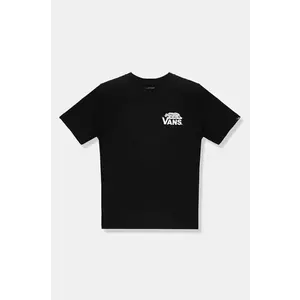 Vans tricou de bumbac pentru copii Sneaky culoarea negru, cu imprimeu, VN000MK2BLK1 imagine