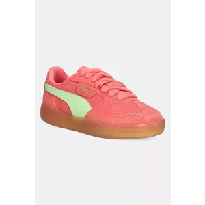 Puma sneakers din piele intoarsă Palermo Moda Xtra Gum Wns femei, culoarea portocaliu, 400323 imagine