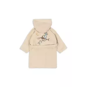 Konges Sløjd halat de baie din bumbac pentru copii TERRY BATHROBE EMBROIDERY GOTS culoarea bej, KS102808 imagine