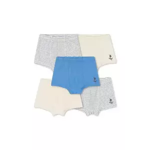 Konges Sløjd boxeri copii BASIC 5 PACK BOY BOXERS GOTS 5-pack culoarea bej, KS102641 imagine