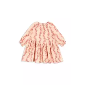 Konges Sløjd rochie din bumbac pentru copii COCO DRESS GOTS culoarea roz, mini, evazati, KS102273 imagine