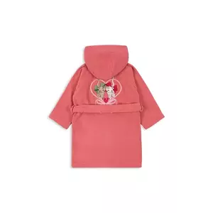 Konges Sløjd halat de baie din bumbac pentru copii TERRY BATHROBE EMBROIDERY GOTS culoarea portocaliu, KS102808 imagine