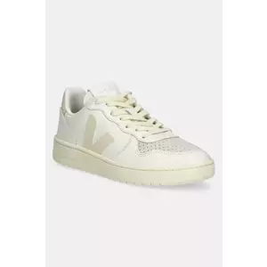 Veja sneakers din piele VI0220498A V-10 LEATHER femei, culoarea bej, VI0220498A imagine