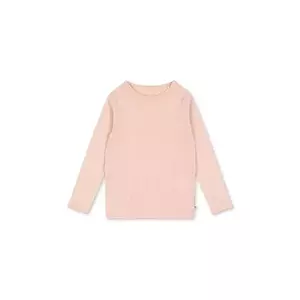 Konges Sløjd longsleeve din bumbac pentru copii MINNA BLOUSE GOTS culoarea roz, KS102814 imagine