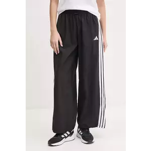 adidas pantaloni de trening Essentials femei, culoarea negru, cu imprimeu, JE1306 imagine