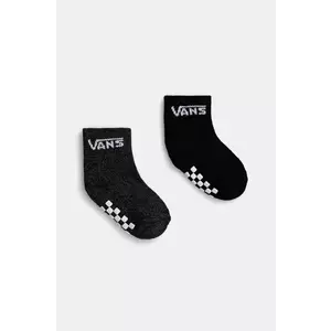 Vans sosete copii DROP V CLASSIC SOCK 2-pack culoarea negru, VN0A7PTCBLK1 imagine