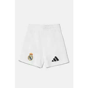 adidas Performance pantaloni scurti copii REAL culoarea alb, talie reglabila, IT5176 imagine