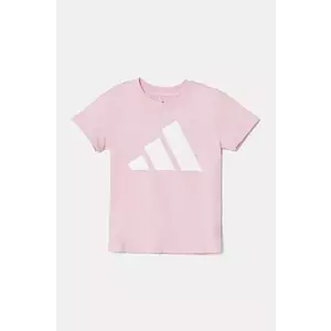 adidas tricou de bumbac pentru copii culoarea roz, JC9623 imagine