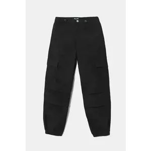 United Colors of Benetton pantaloni copii culoarea negru, neted, 4L2VCF046 imagine