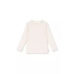 Konges Sløjd longsleeve din bumbac pentru copii MINNA BLOUSE GOTS culoarea bej, KS102814 imagine