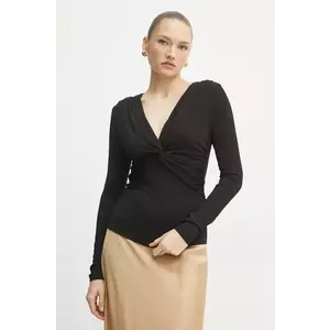 BOSS bluza femei, culoarea negru, neted, 50534546 imagine