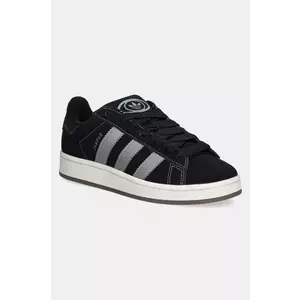 adidas Originals sneakers din piele intoarsă Campus 00s barbati, culoarea negru, JR8173 imagine