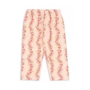 Konges Sløjd pantaloni de bumbac pentru copii COCO PANTS GOTS culoarea roz, modelator, KS102276 imagine