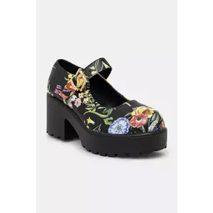 Koi Footwear pumps TIRA MARY JANES ‘FLORAL EDITION’ culoarea negru, cu toc drept, ND68 imagine