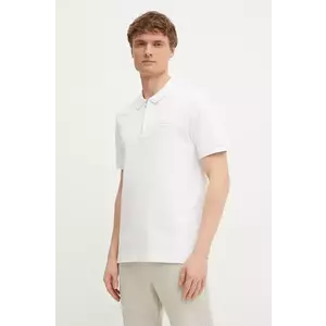 BOSS tricou polo barbati, culoarea alb, cu imprimeu, 50531463 imagine