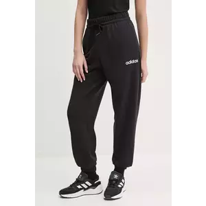 adidas pantaloni Essentials Linear femei, culoarea negru, neted, JC5948 imagine