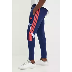 adidas pantaloni de trening Tiro culoarea albastru marin, cu imprimeu, JC8045 imagine