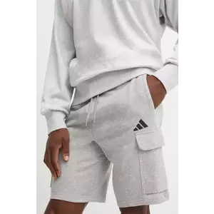 adidas pantaloni scurti Feelcozy barbati, culoarea gri, JE6290 imagine