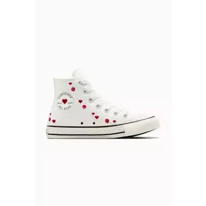 Converse tenisi Chuck Taylor All Star Valentine's Day culoarea alb, A13650C imagine