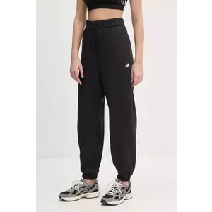 adidas pantaloni de trening Essentials femei, culoarea negru, neted, JD7999 imagine