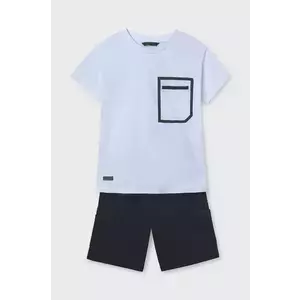 Mayoral tricou și pantaloni scurți pentru copii culoarea alb, 6680 imagine