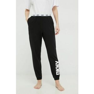 Dkny pantaloni de pijama femei, culoarea negru imagine