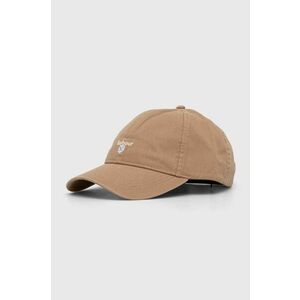 Barbour șapcă de baseball din bumbac Sports Caps culoarea bej, cu imprimeu, MHA0274 imagine