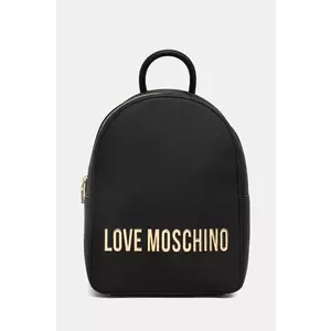 Love Moschino rucsac femei, culoarea negru, mare, cu imprimeu, JC4193PP1 imagine