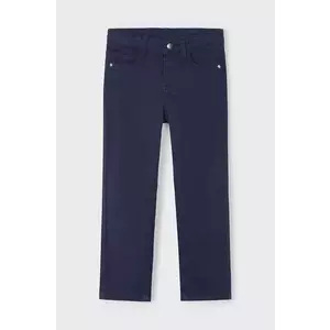 Mayoral pantaloni copii slim fit basic culoarea albastru marin, neted, 509 imagine