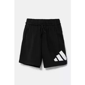 adidas pantaloni scurți din bumbac pentru copii culoarea negru, cu imprimeu, JE1391 imagine