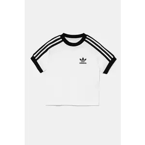 adidas Originals tricou de bumbac pentru copii culoarea alb, modelator, JE0517 imagine