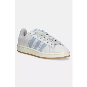 adidas Originals sneakers din piele intoarsă Campus 00s femei, culoarea gri, JH5627 imagine