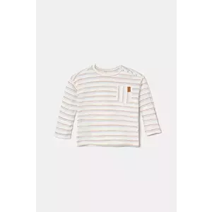 United Colors of Benetton longsleeve din bumbac pentru copii culoarea bej, 3H12A1064 imagine