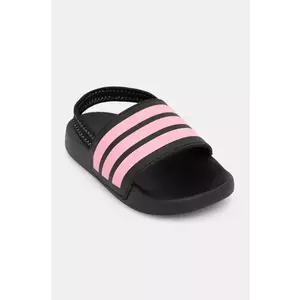 adidas slapi copii ADILETTE ESTRAP culoarea negru, JR5325 imagine