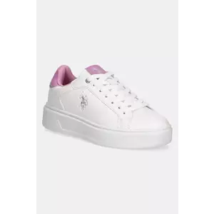 U.S. Polo Assn. sneakers YVONNE001W/5Y2 femei, culoarea alb, YVONNE imagine